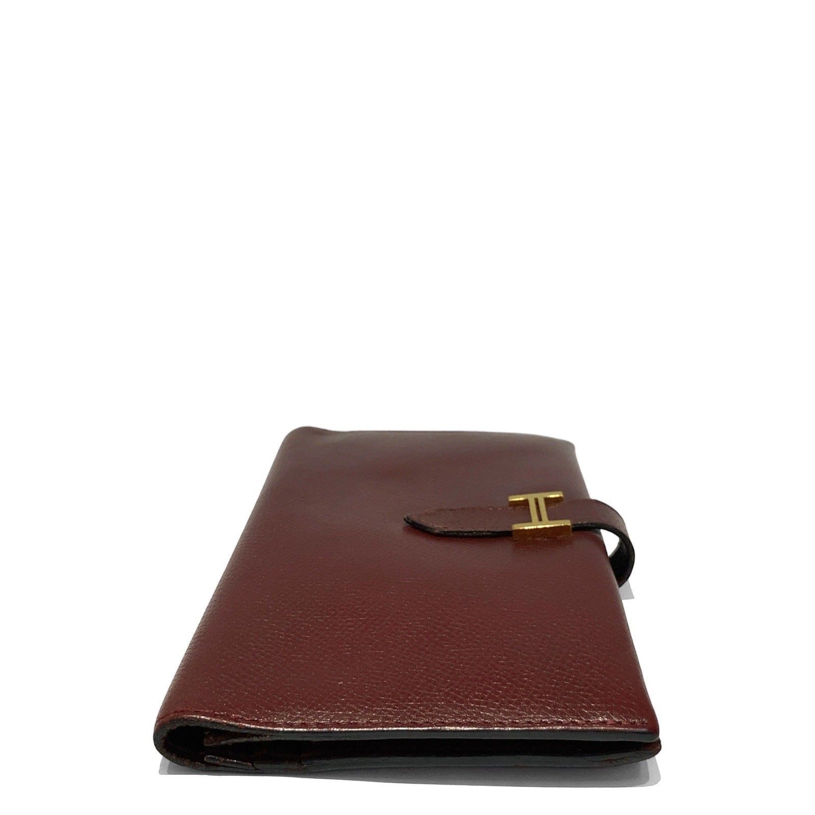 HERMES (エルメス) ベアンクラシック シェーブル ウォレット 長財布 二 