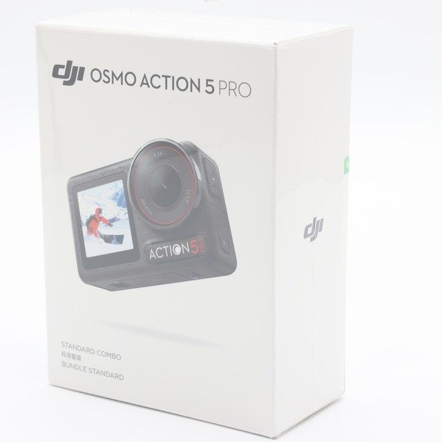 未開封品>DJI Osmo Action 5 Pro スタンダードコンボ|5K/4K高 未開封品>DJI Osmo Action 5 Pro スタンダードコンボ|5K/4K高