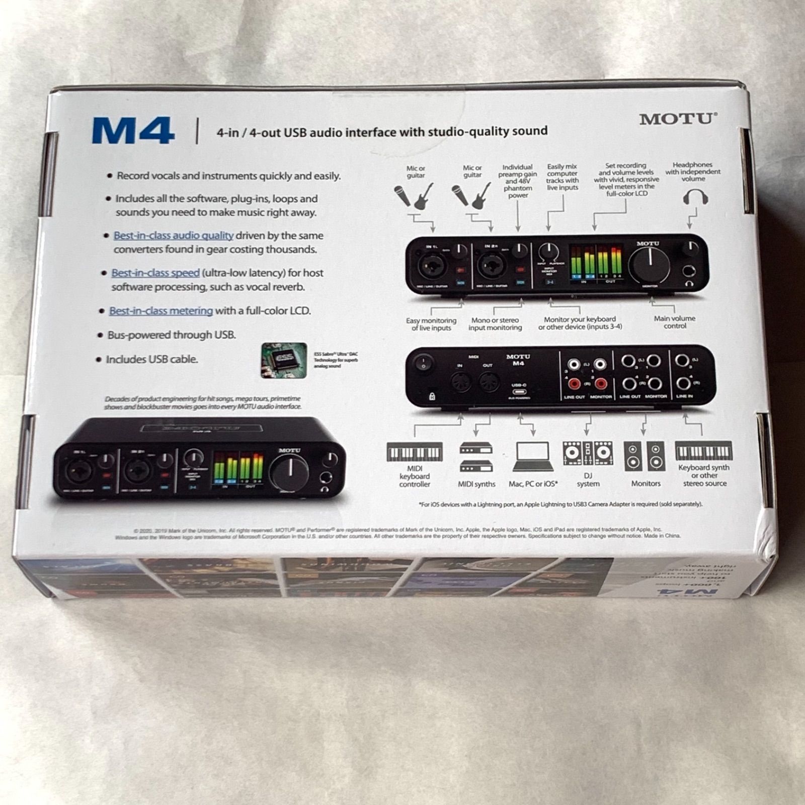 新品未使用】MOTU M4 オーディオインターフェース - メルカリ