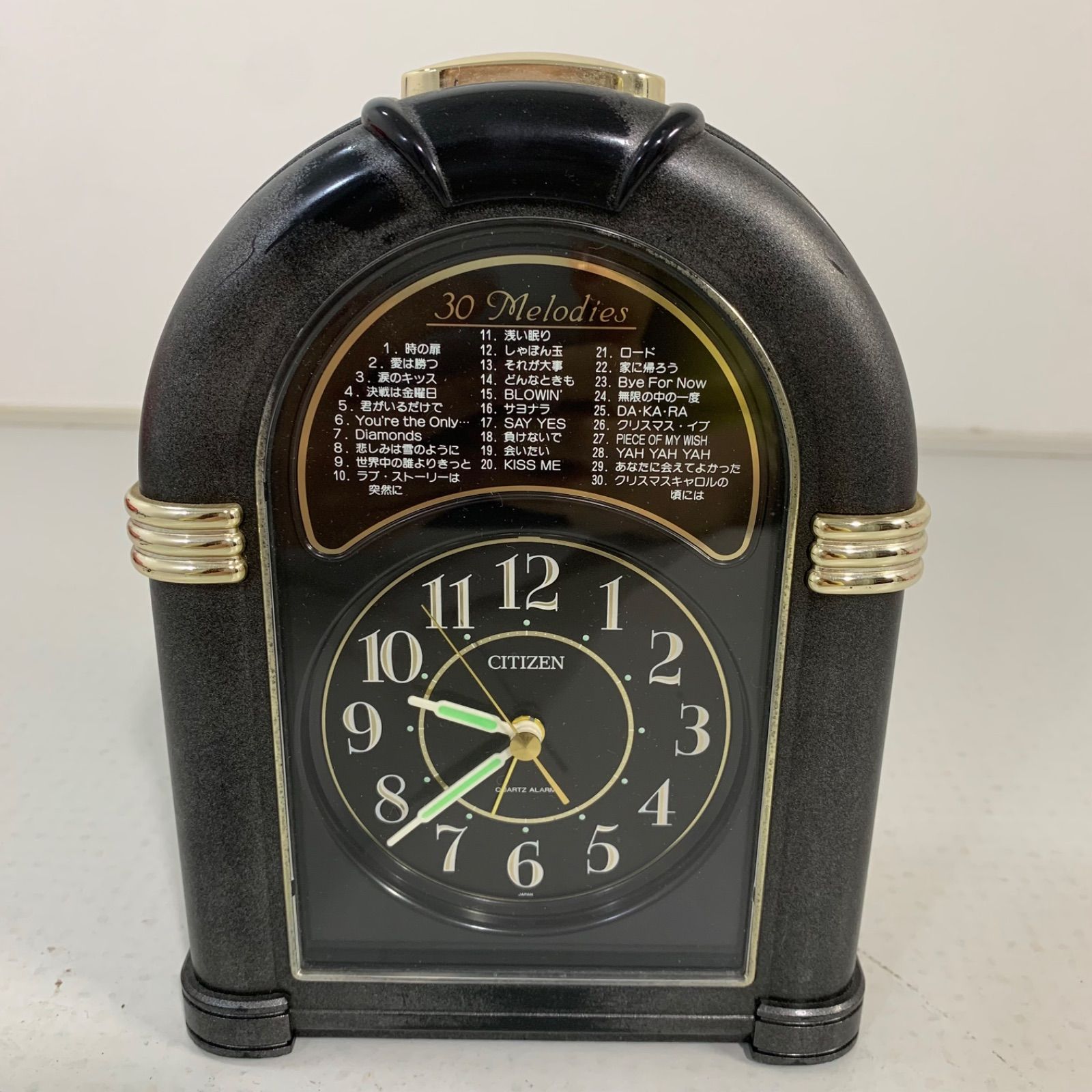 【希少】CITIZEN 昭和 平成 レトロ　目覚まし時計 〈30曲メロディ付き〉
