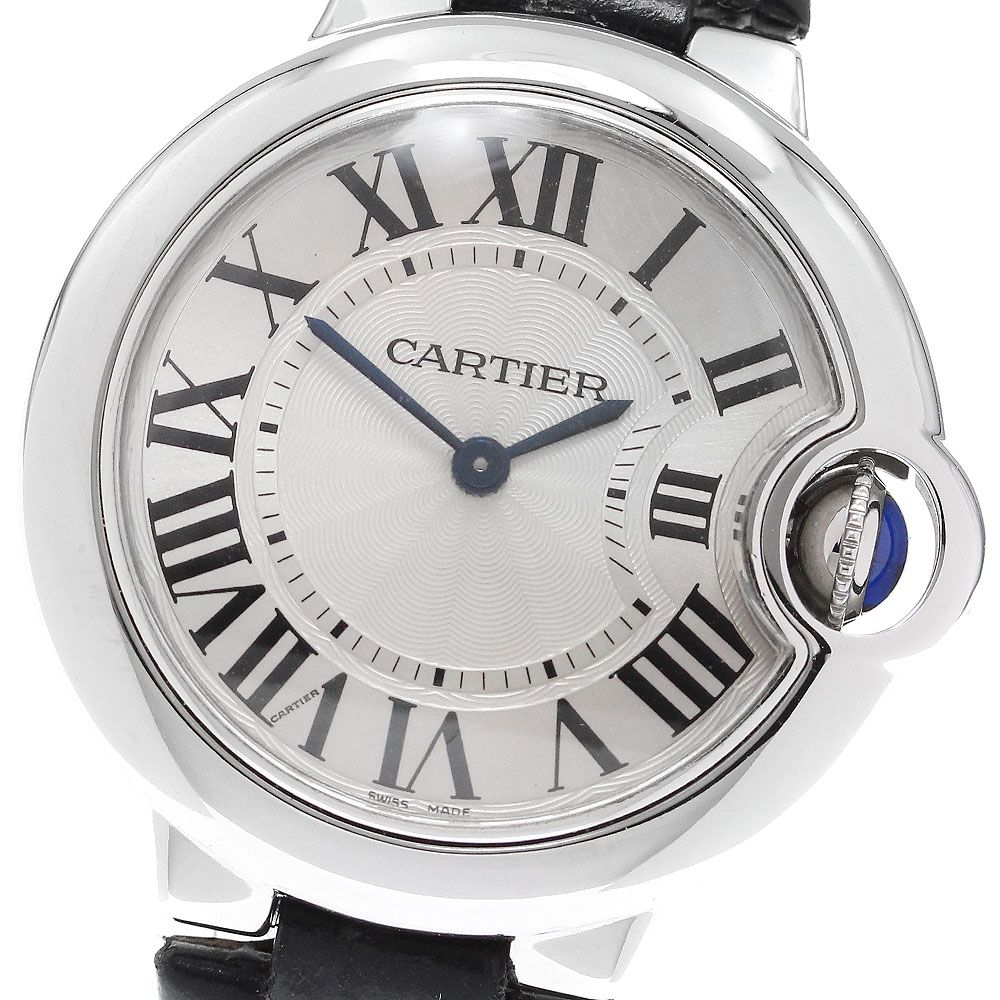 カルティエ CARTIER W6920086 バロンブルー 33mm クォーツ レディース  