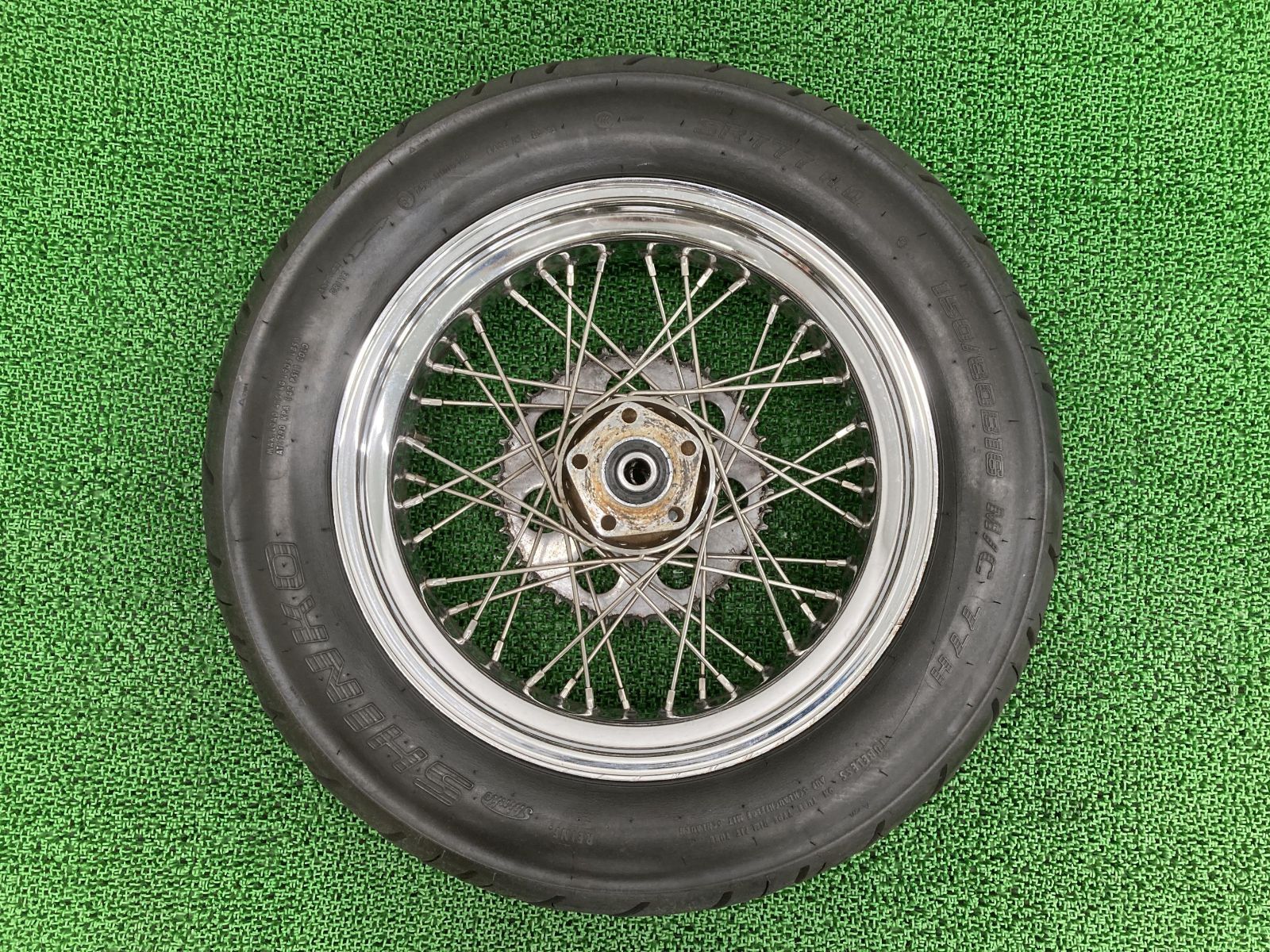 国産品 弾ん 中古 社外 リアホイール ソフテイル バイク ハーレー 部品 パーツ