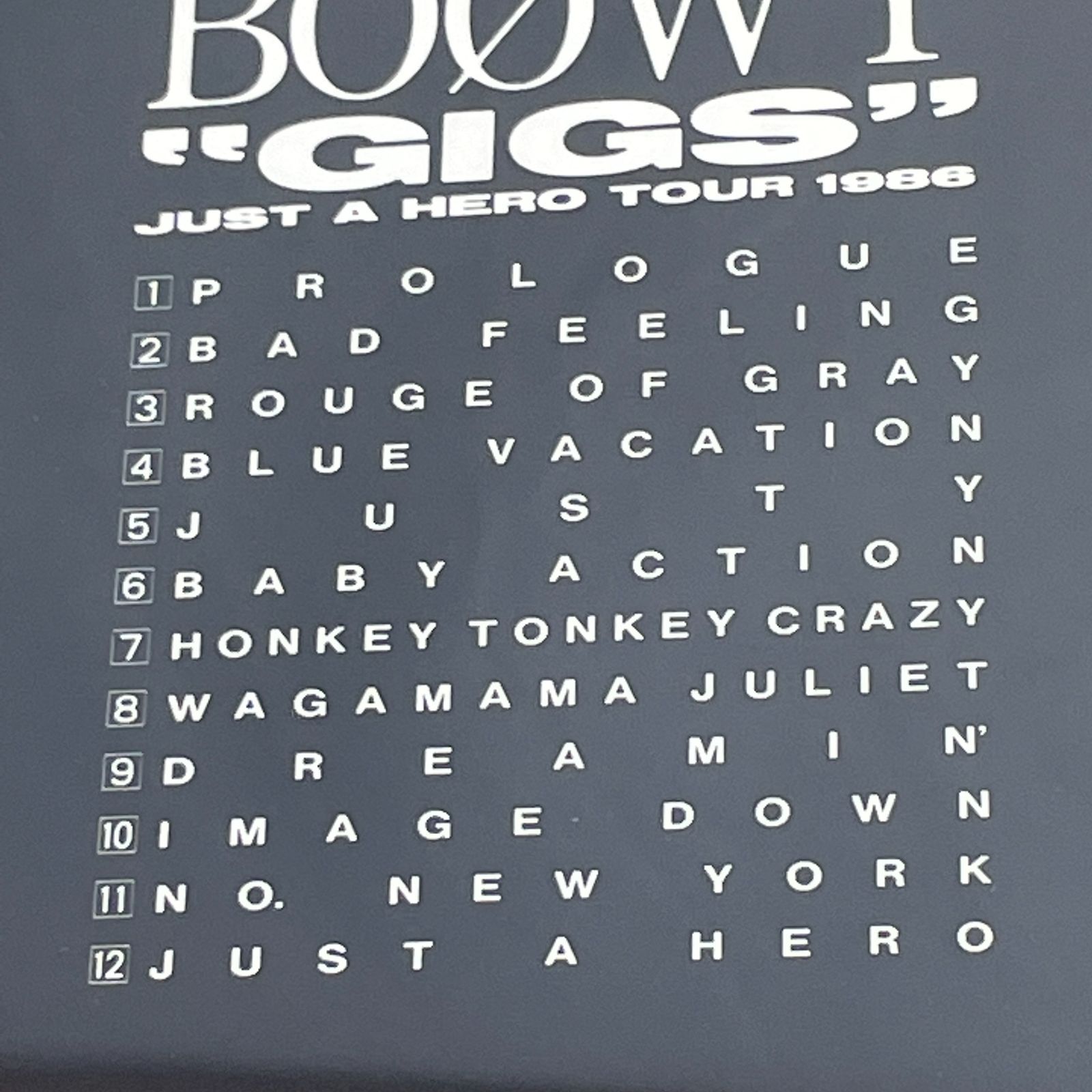 BOOWY（ボウイ）｜“GIGS