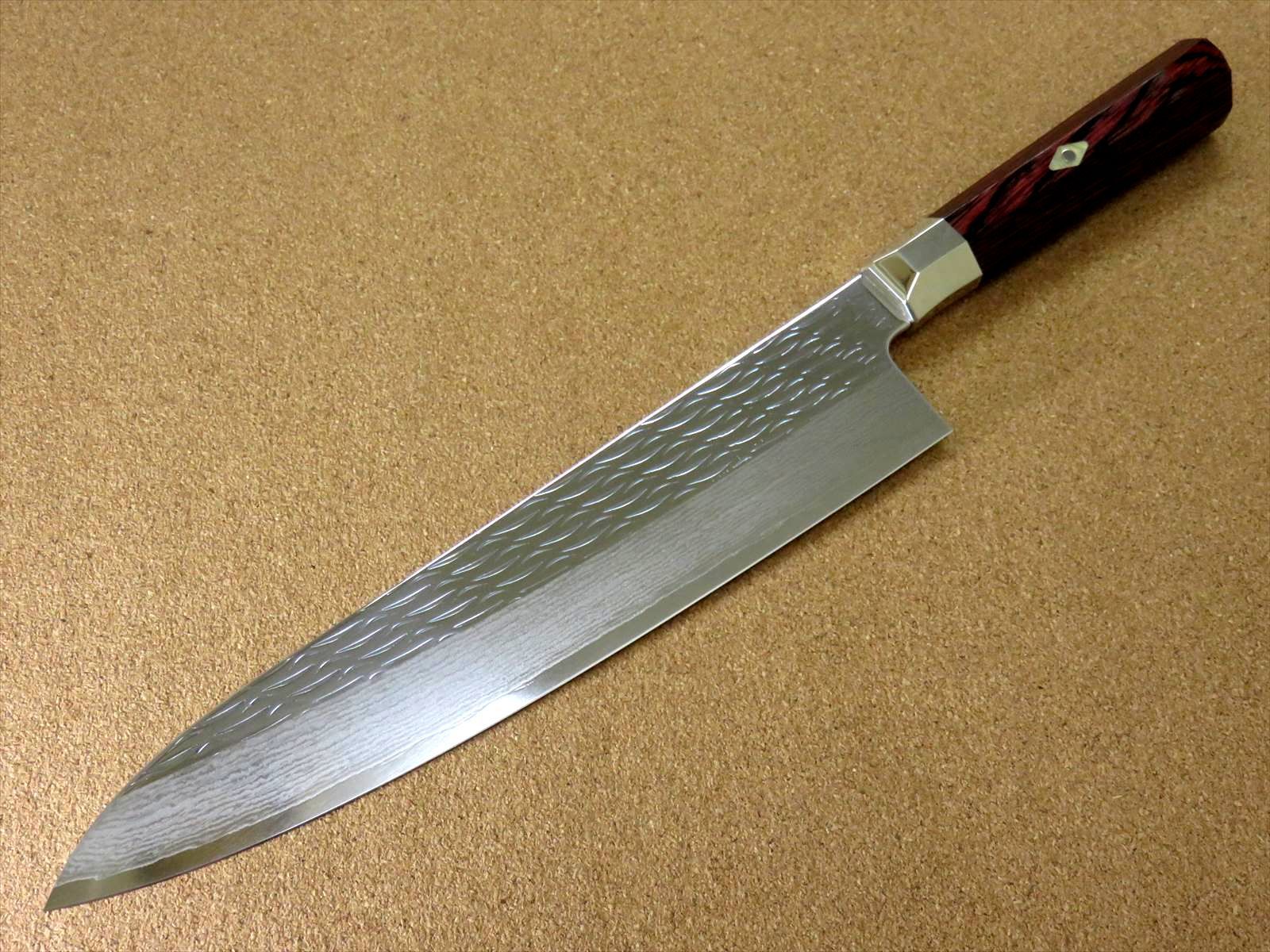 関の刃物 牛刀 24cm (240mm) 三昧 波目 ダマスカス33層 VG-10 
