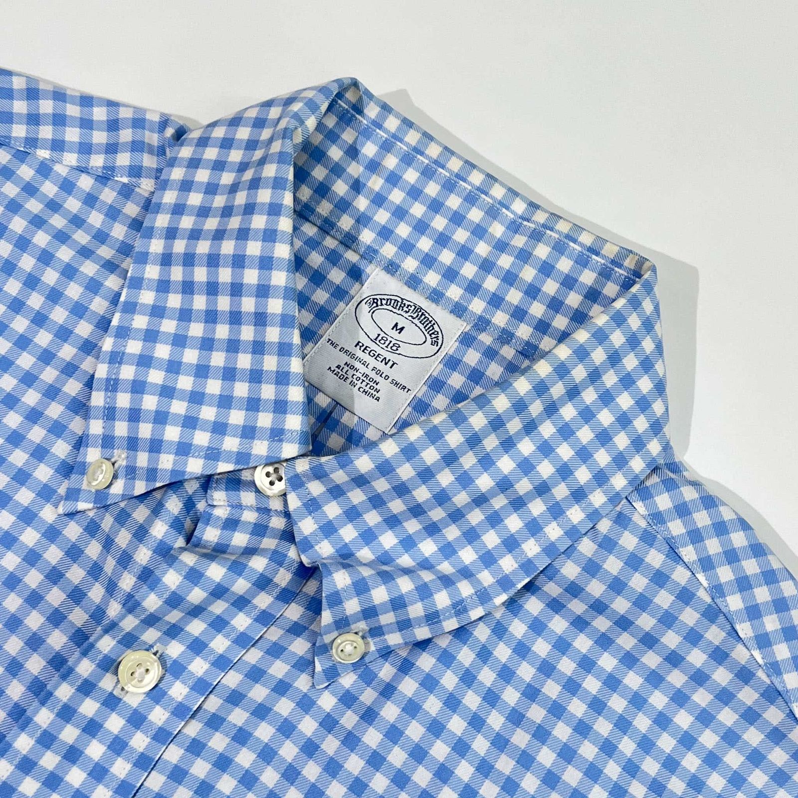 USA製 Brooks Brothers REGENT ギンガムチェックシャツ 古着 ブルックスブラザーズ Brooks Brothers 1818 REGENT