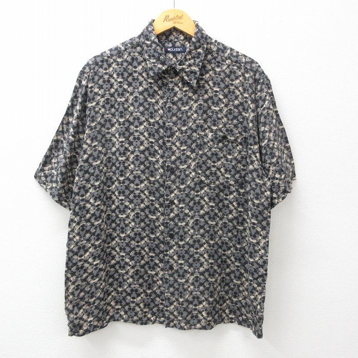XL/古着 ピューリタン 半袖 シャツ メンズ 総柄 グレー他 24apr05 中古 トップス