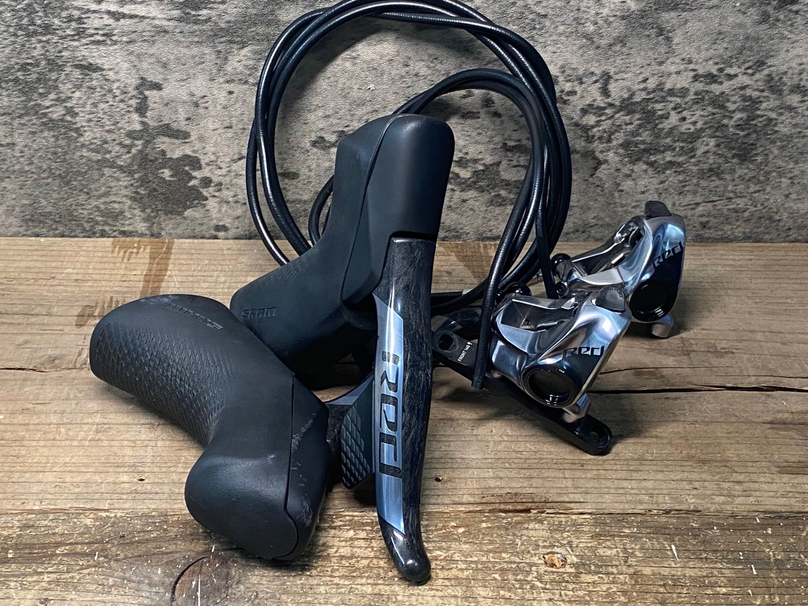 IO642 スラム SRAM RED eTap AXS HRD シフトブレーキ セット 2x12S 油圧 動作 済み