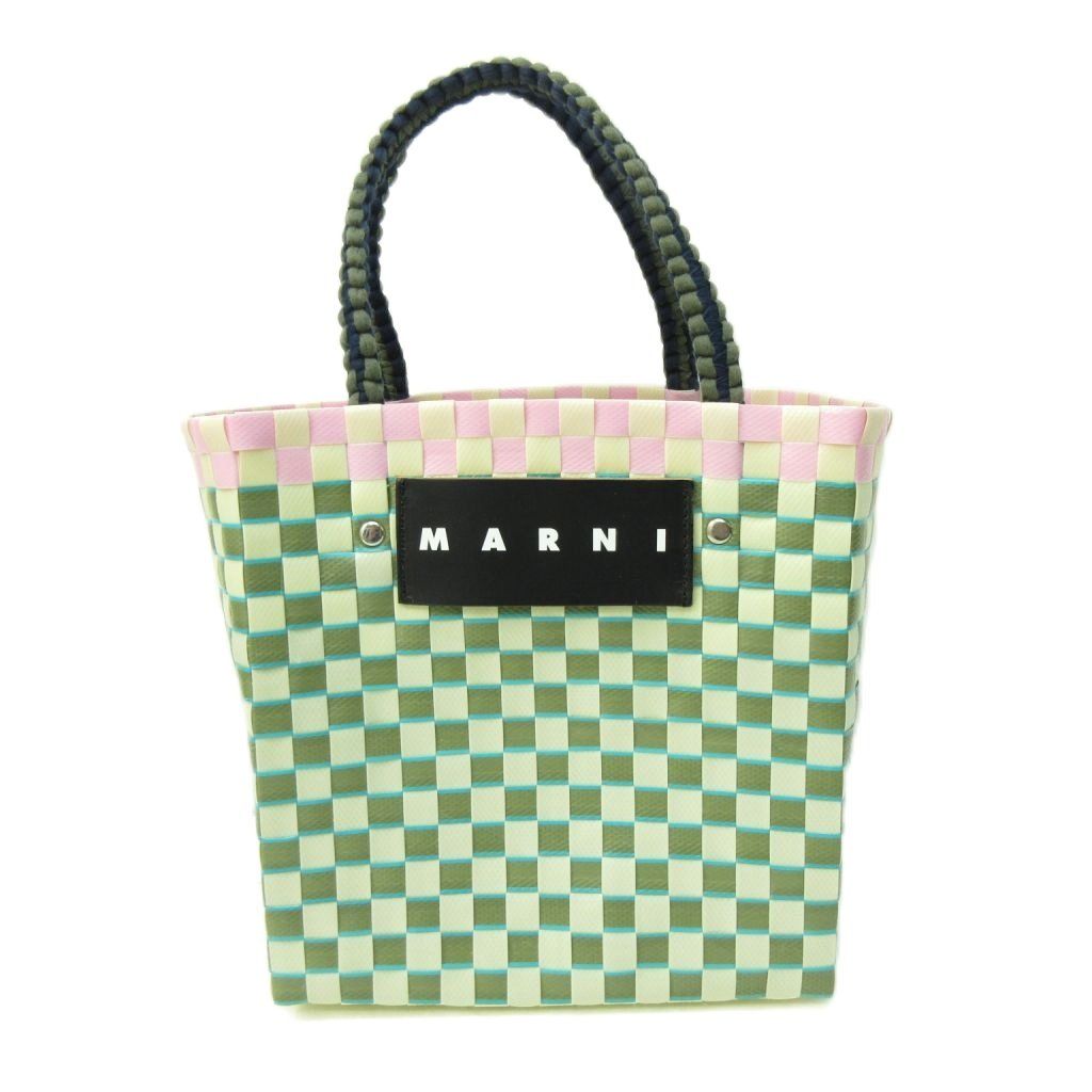 マルニ MARNI マーケット 美品 ジャージーハンドル ミニ