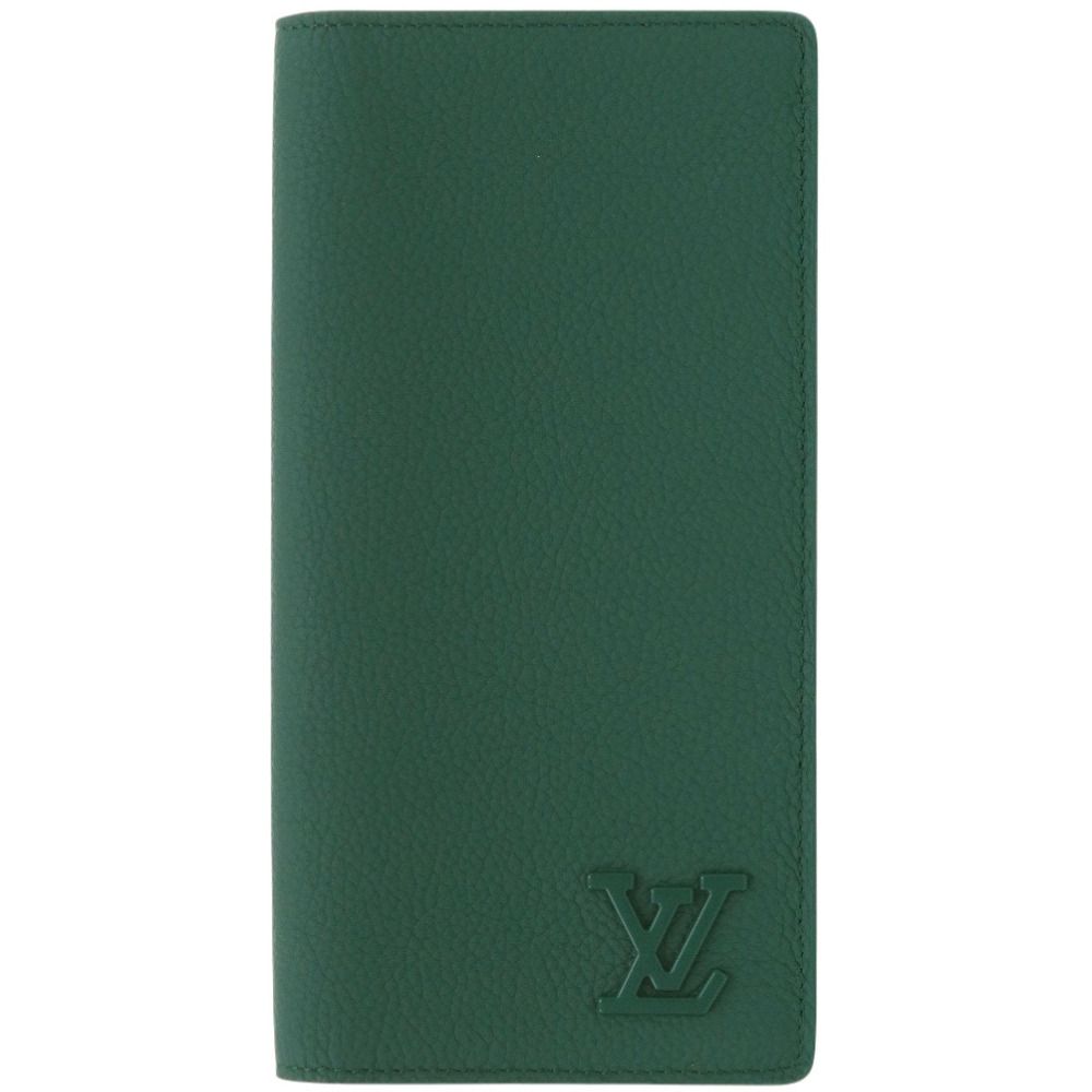 ルイ ヴィトン LVアエログラム ポルトフォイユ ブラザ NM M82279 ICチップ レザー グリーン 長財布 緑 LV 1011 LOUIS VUITTON