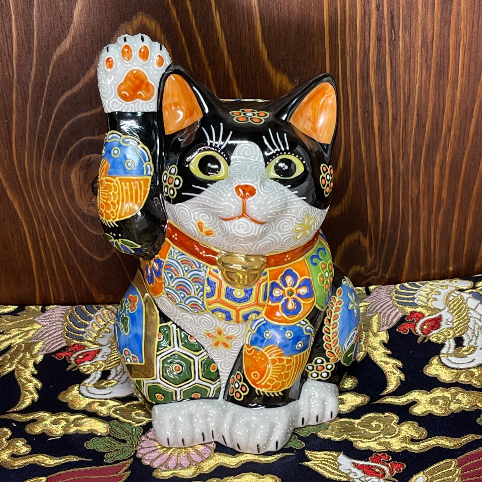 願いが叶う】【金運 厄除け 魔除け】九谷焼 招き猫 大漁猫 吉祥 右手