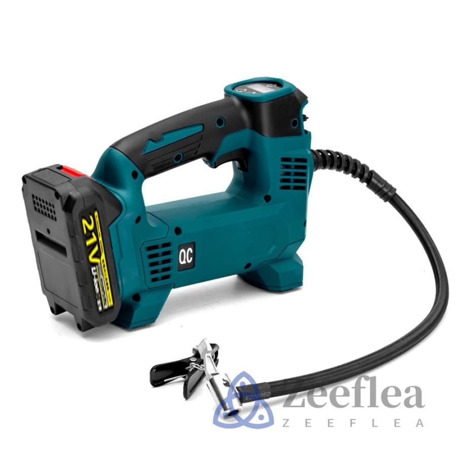 充電式空気入れ 電動 空気入れ コードレス電動エアポンプ 3個の異なるノズル オートストップ機能付 緊急ロードサービス 自動車 ホース収納機能 車 ボール 軽量 充電式空気入れ 電動 空気入れ コードレス電動エアポンプ 3個の異なる