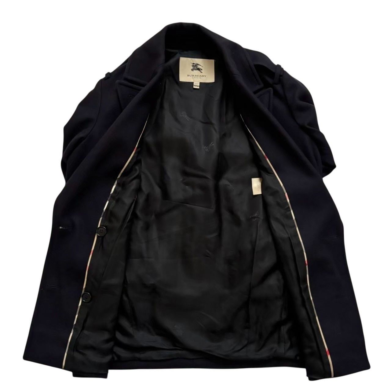 BURBERRY バーバリー ピーコート 紺 コート 上着 冬 アウター