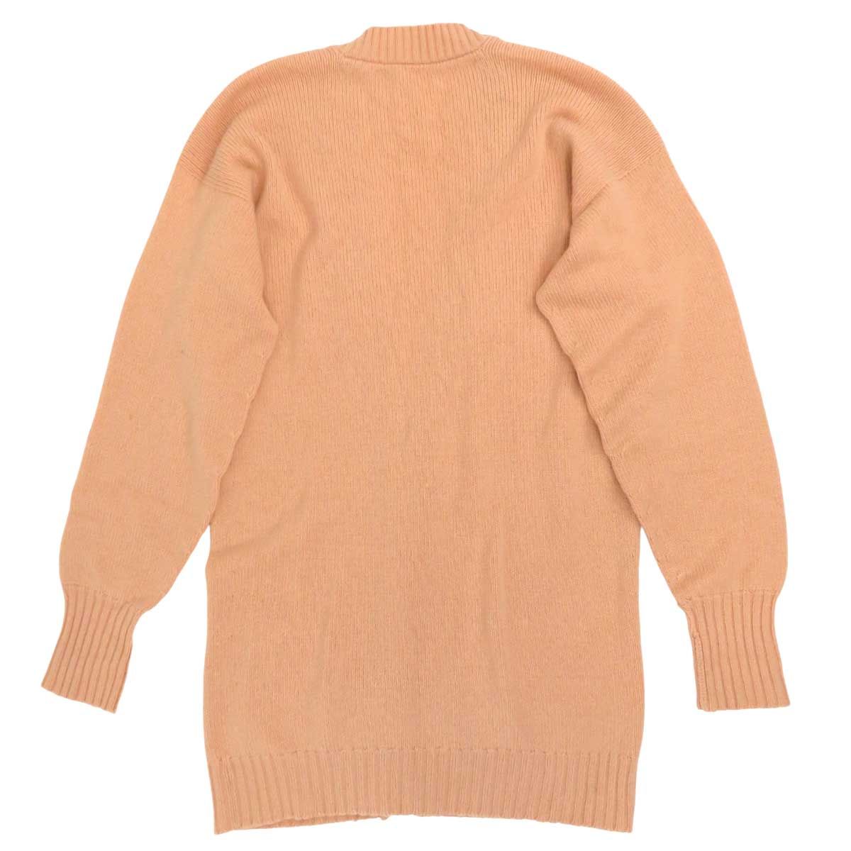 シャネル ココマーク ヴィンテージ カシミヤ カーディガン レディース サーモンピンク CHANEL アパレル 小物