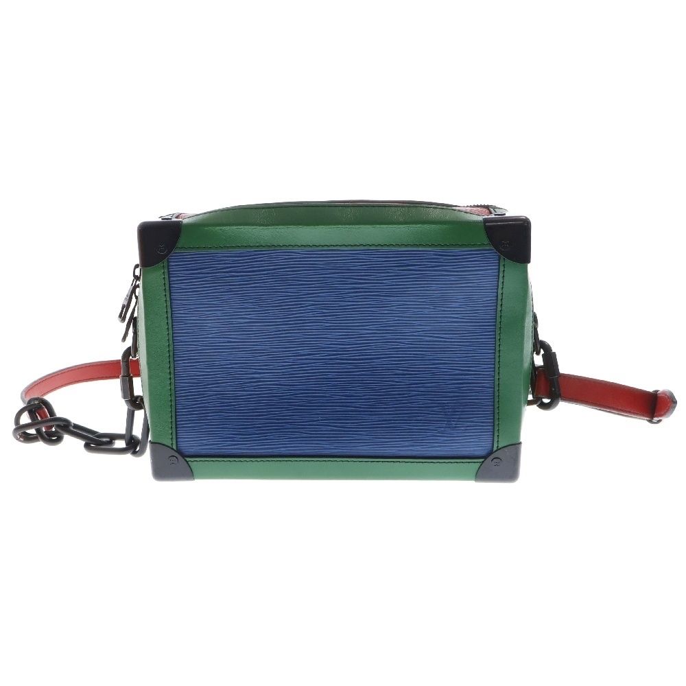 ルイヴィトン LOUIS VUITTON ソフトトランク M55568 エピ トリコロールカラー カバン 斜め掛け ポシェット ボックスバッグ ショルダーバッグ エピレザー ブルー×グリーン LOUIS VUITTON (ルイヴィトン) エピ ソフトトランク マルチカラー