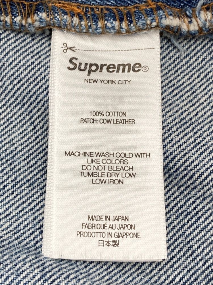 [11/24最終値下]Supreme ストレートデニム　34 シュプリーム SUPREME 24FW Distressed Loose Fit Selvedge Jean