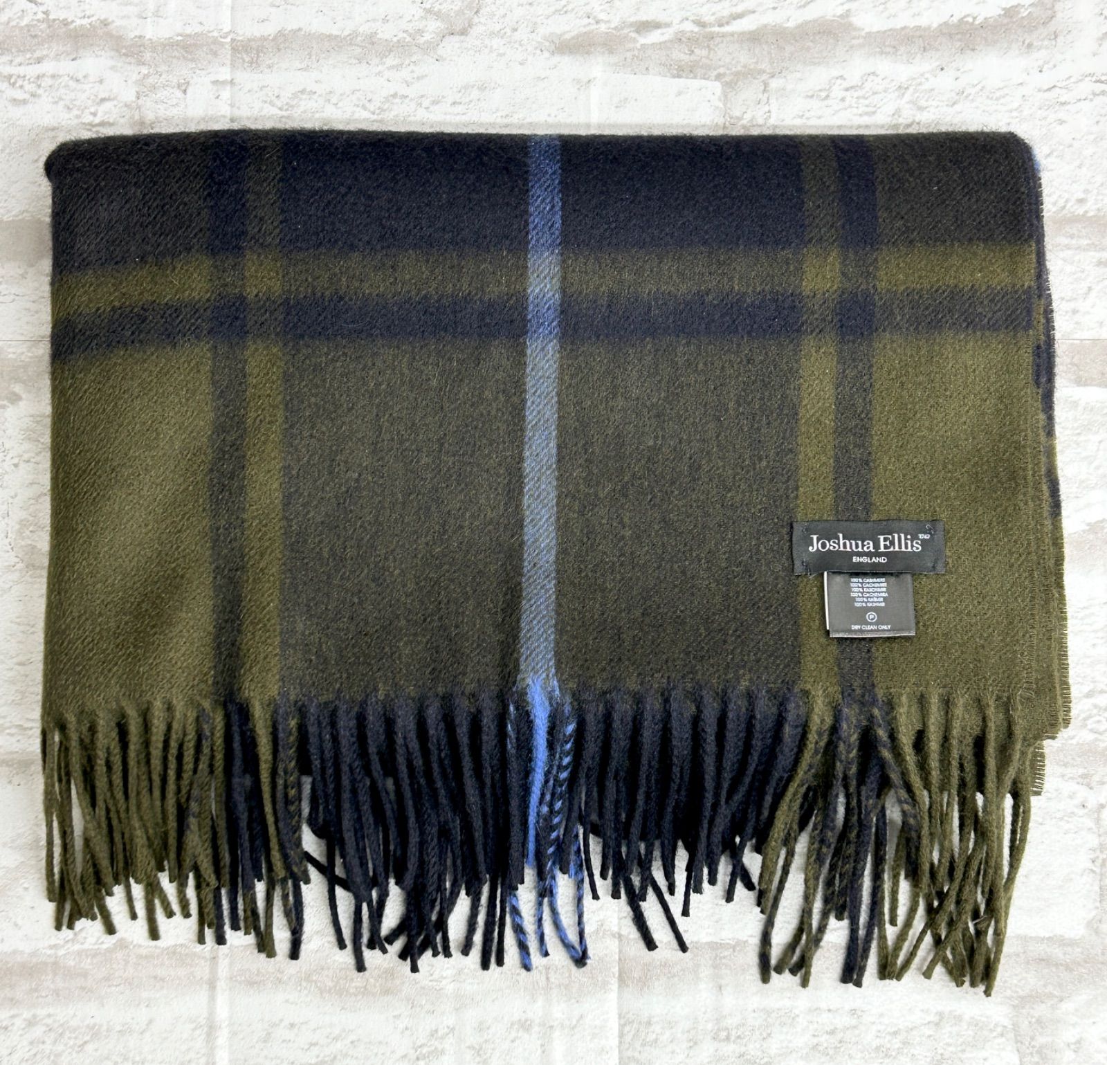 ◾️美品◾️JOSHUA ELLIS ジョシュアエリス カシミヤ100% 大判  