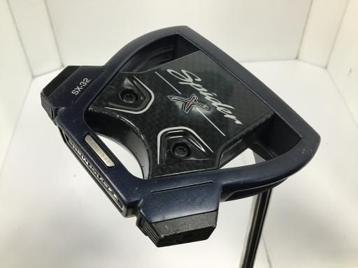テーラーメイド Spider X BLUE|WHITE スモールスラント 34インチ パター PT スチール ブラック フレックスその他 メンズ 男性用 右利き 右用 Cランク ゴルフクラブ