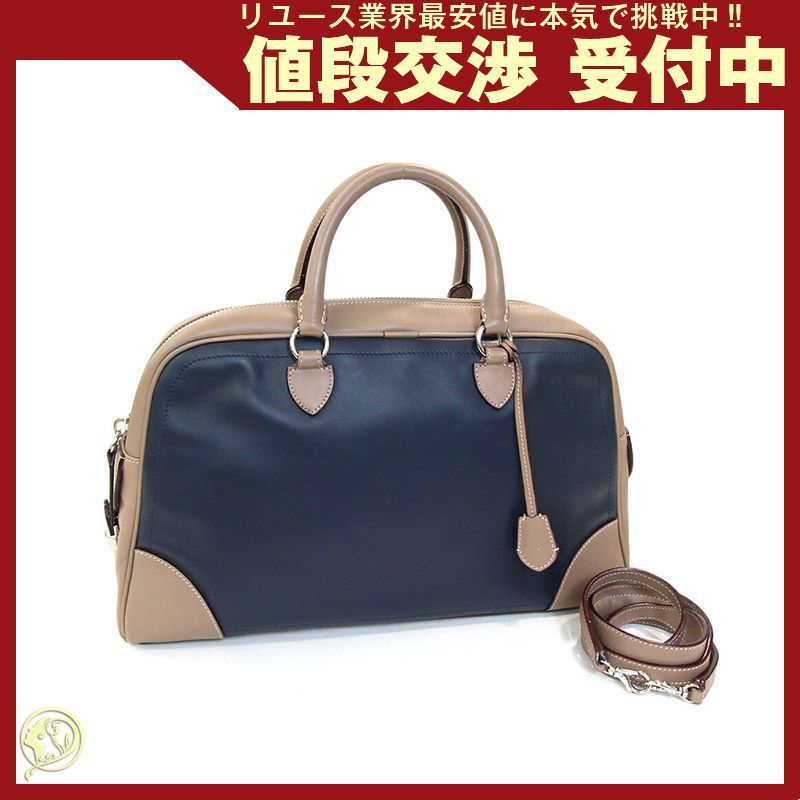 マークジェイコブス 2WAYハンドバッグ ネイビー 中古 - メルカリ