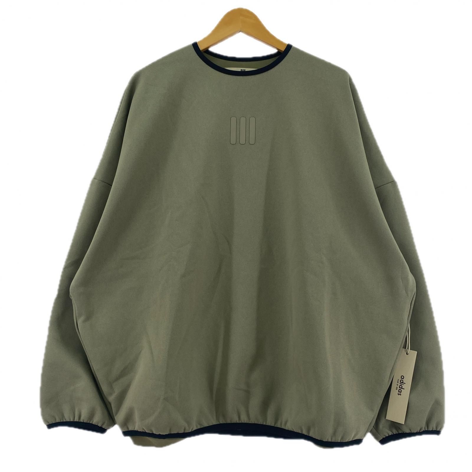Fear of God ESSENTIALSフィア オブ ゴッド エッセンシャルズ ×ADIDASタグ付きスウェット sizeM|カーキ