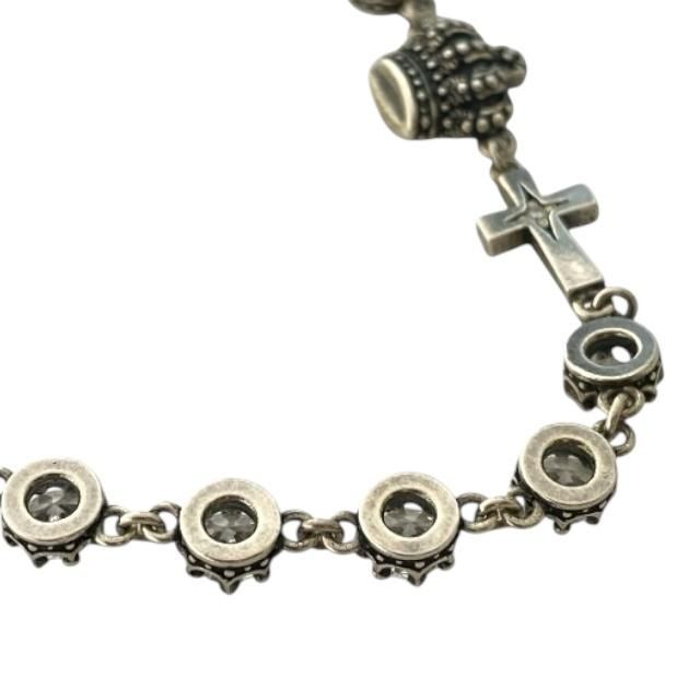 Justin Davis ブレスレット クラウン ラインストーン クロス JUSTIN