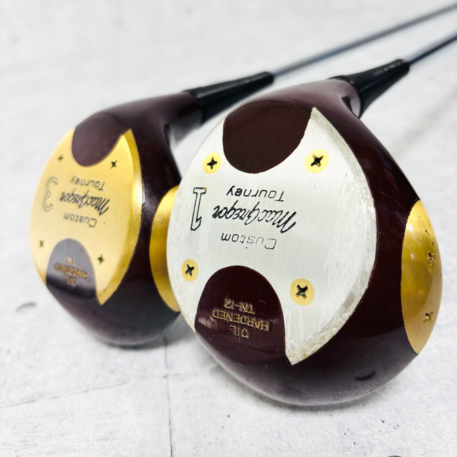 マグレガー ターニー パーシモンウッド 1W 3W メンズゴルフ クラブ マグレガー ターニー パーシモンウッド 1W 3W Custom MacGregor