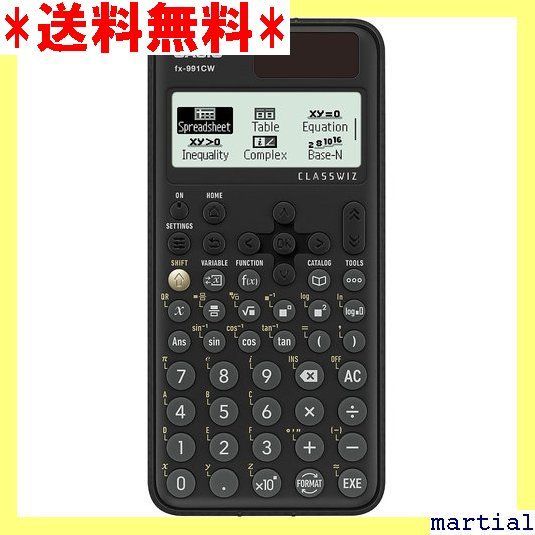 ☆ CASIO FX-991CW 高度な関数電卓 ブラック S 208