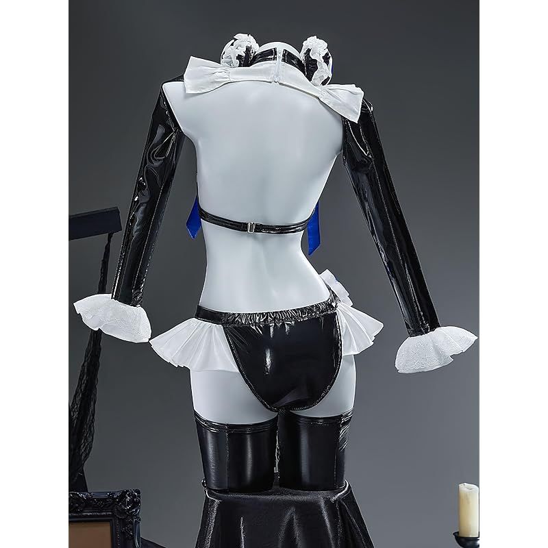 在庫 Miccostumes レディース 大人 アニメ ゲーム 女神風 長袖 衣装セット セクシーかっこいい かわいい 萌え コスプレ コスチューム コス 仮装 変身 変装 撮影 お化け 演出 ブラック M 0 BRIGHTFACE_UK