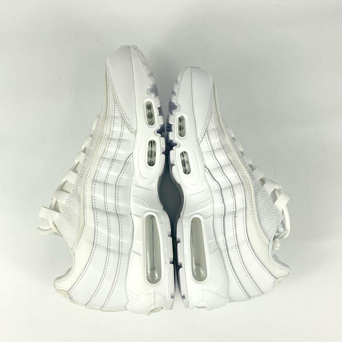 NIKE AIR MAX 95 ESSENTIAL WHITE/WHITE/GREY FOG 左右サイズ NIKE AIR MAX 95 ESSENTIAL WHITE/WHITE/GREY FOG 左右サイズ