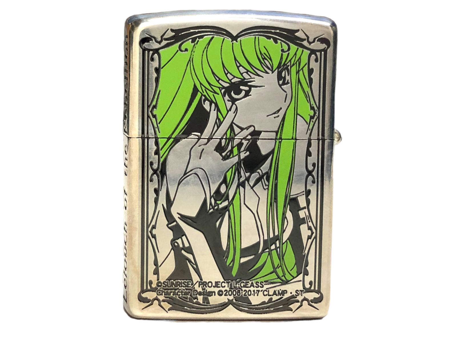 zippo (ジッポー) コードギアス C.C. 希少モデル 2020年製反逆のルルーシュ 限定カラー ケース 3面刻印 シルバー 雑貨/091