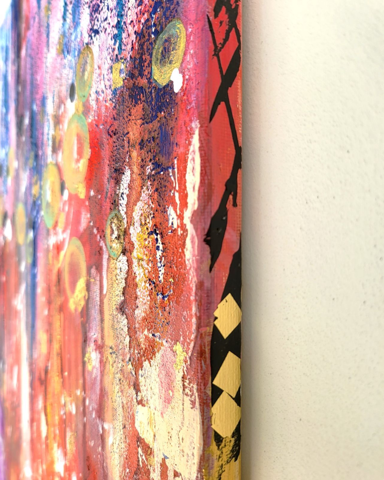 【特価】 月曜日のサーカス| Monday Circus - 抽象画 キャンバス 50×40㎝ F10号相当 原画のみ 一点物 インテリア ギフト おしゃれ モダン 現代アート デザイナーズ モデルルーム リビング ダイニング 動く