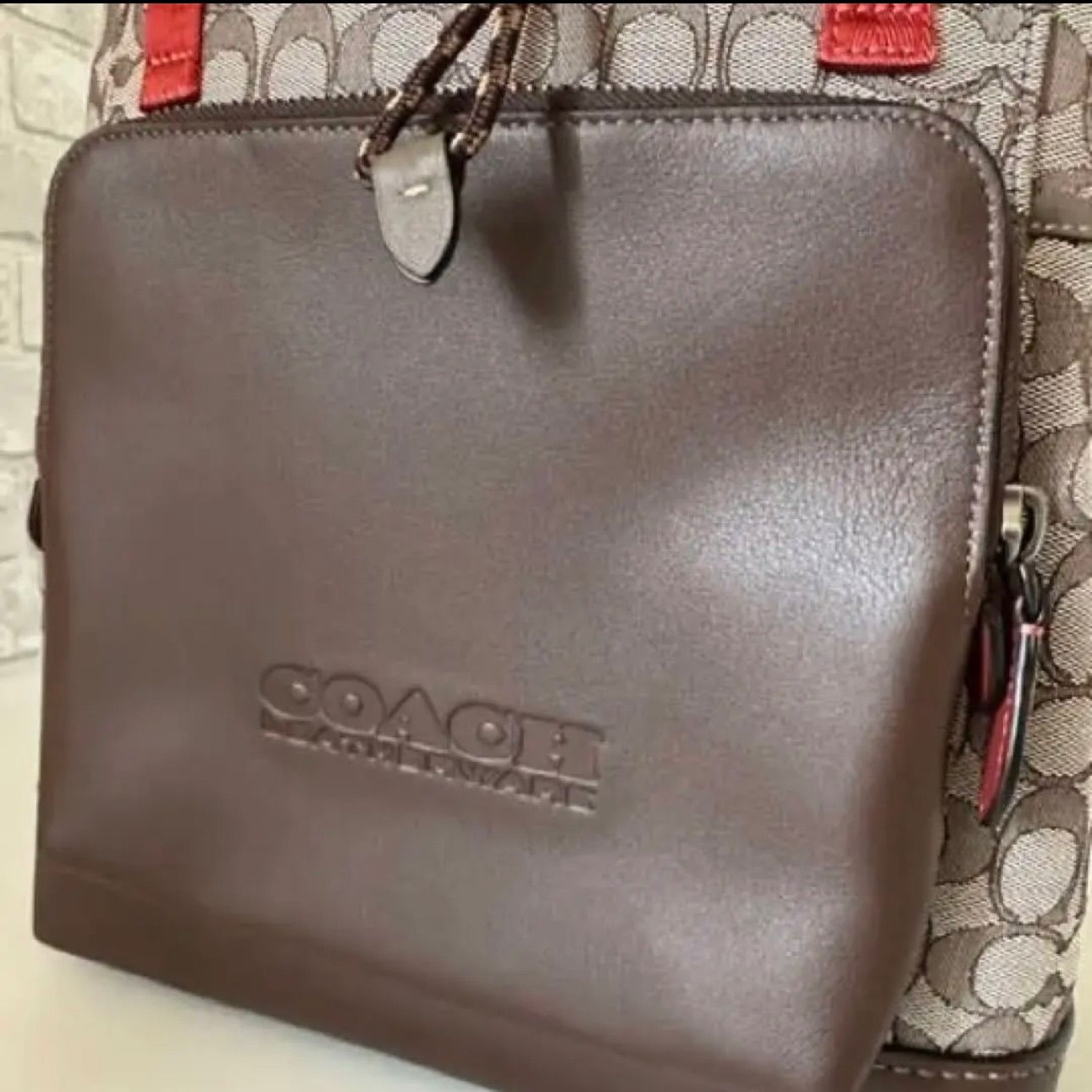 レア【コーチ百貨店モデル】リーグ フラップ バックパック