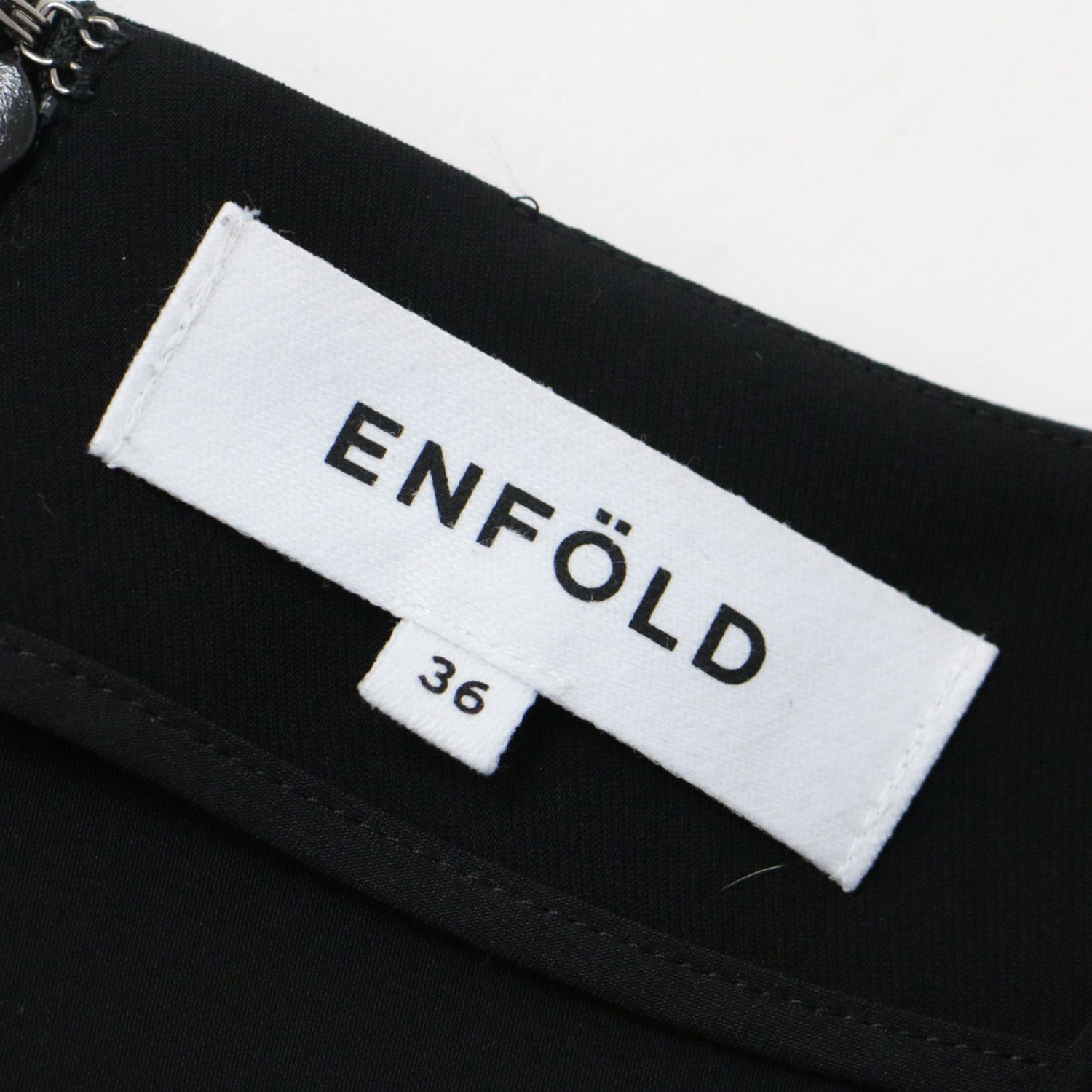 ENFOLD エンフォルド ワンピース ドレス ブラック 黒 36(S) ロング