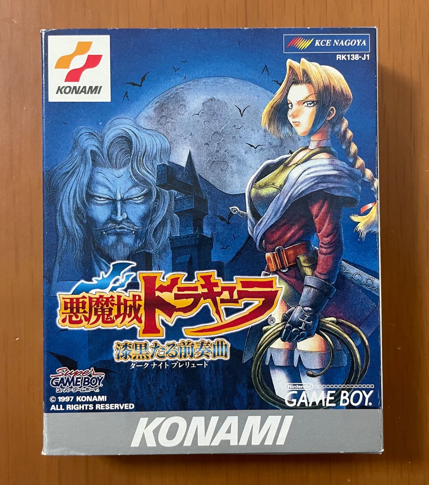 激 GB KONAMI 悪魔城ドラキュラ 漆黒たる前奏曲 ダークナイトプレリュード 箱説ハガキ付き 程度良好