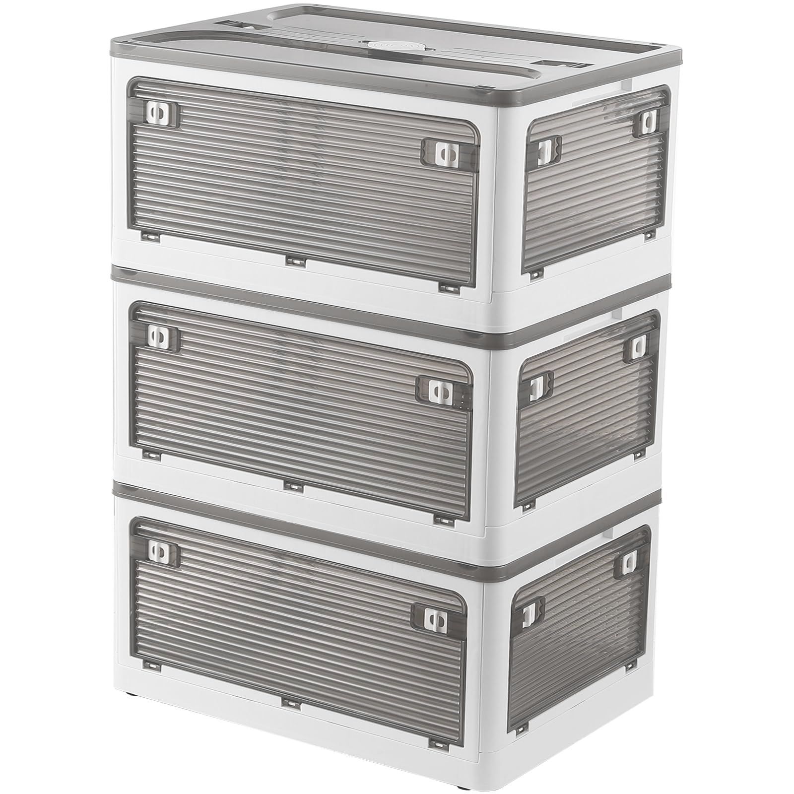 【2セット】全方向から取り出せる★ 収納ボックス 衣装ケース 折り畳み コンテナ 2セット】全方向から取り出せる☆ 収納ボックス 衣装ケース 折り畳み