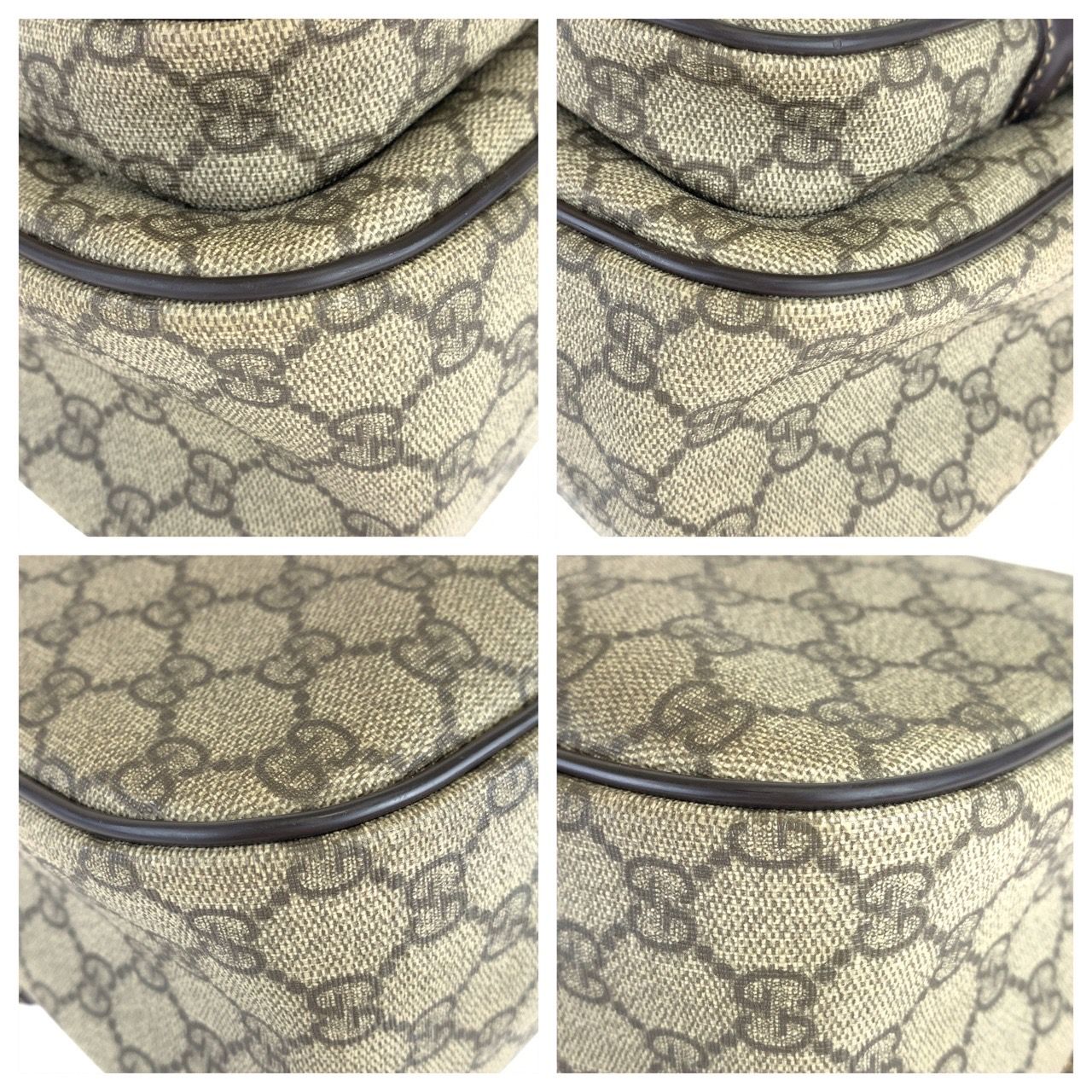美品 GUCCI グッチ GGスプリーム 男女兼用 ブラウン 茶 GGスプリーム 