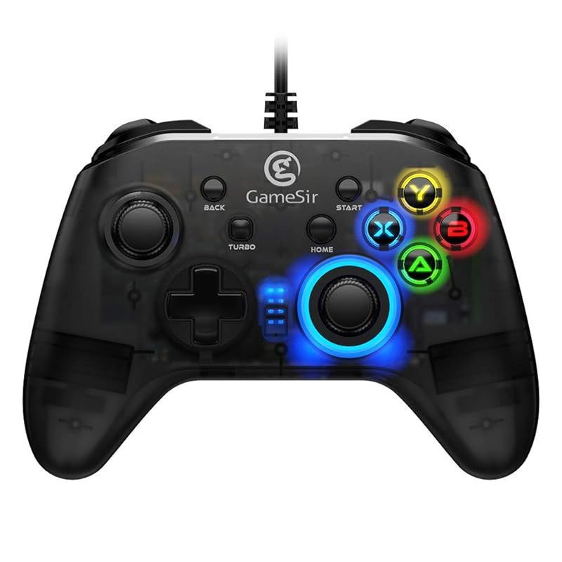 GameSir T4w ゲームコントローラー Win7/8/10 PCゲーミングコントローラー 振動・連射機能搭載 Steamゲーム対応 有線ゲームパッド 1