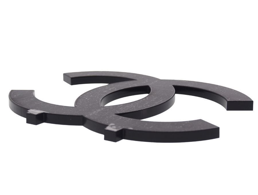 シャネル 店舗ディスプレイ オブジェ 置物 ブラック ココマーク 台座