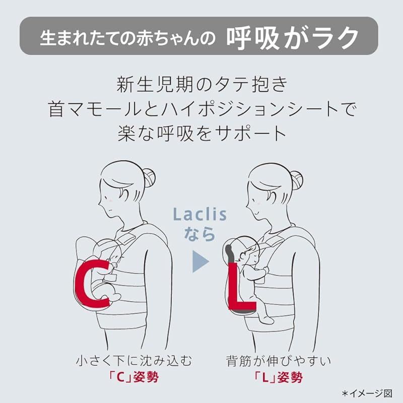 Aprica(アップリカ) 抱っこ紐 ラクリス 0か月～36か月まで 新生児から