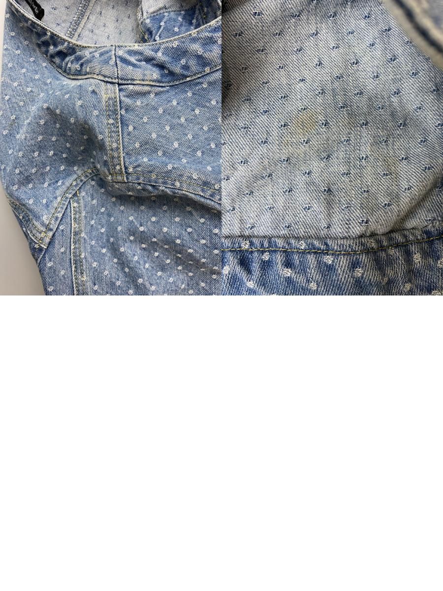 現状渡し品】 SHELLER シェリエ DOTジャガードデニムジャケット