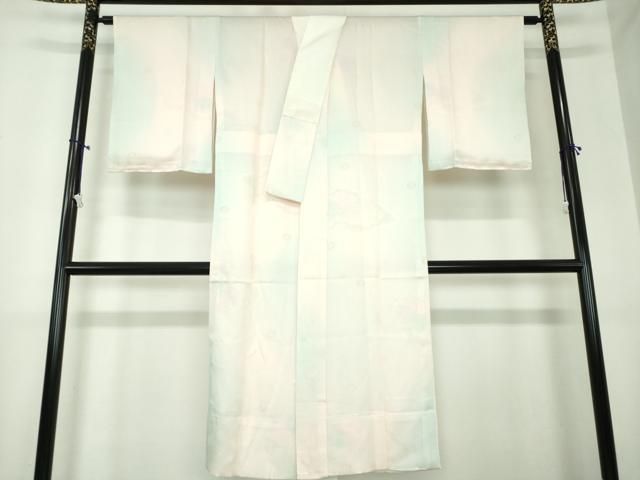 平和屋着物●上質な長襦袢 無双仕立て 雲取り菊地紋 暈し染め 正絹 DAAX4665ps