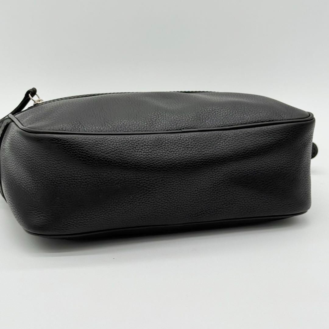 【極美品】LONGCHAMP カメラバッグ ショルダーバッグ レザー ブラック 極美品】LONGCHAMP カメラバッグ ショルダーバッグ レザー