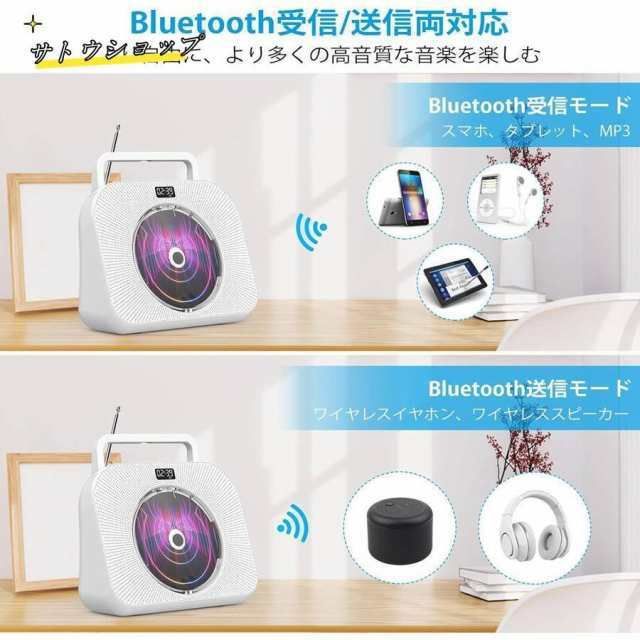 スピーカー内蔵 FM|AUX|LINE|USB|SDカードに対応