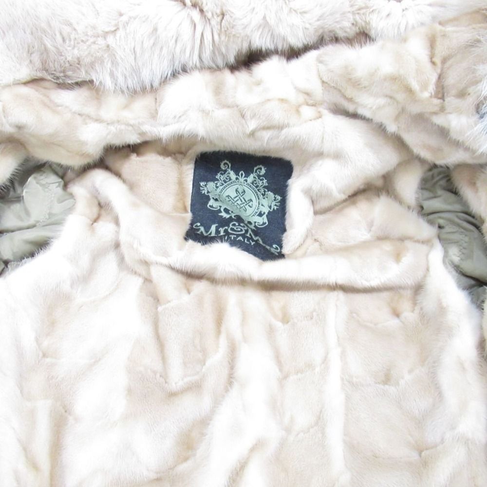 美品 Mr&Mrs Italy ミスターアンドミセス ARMY PARKA PATCH MINK FOX 