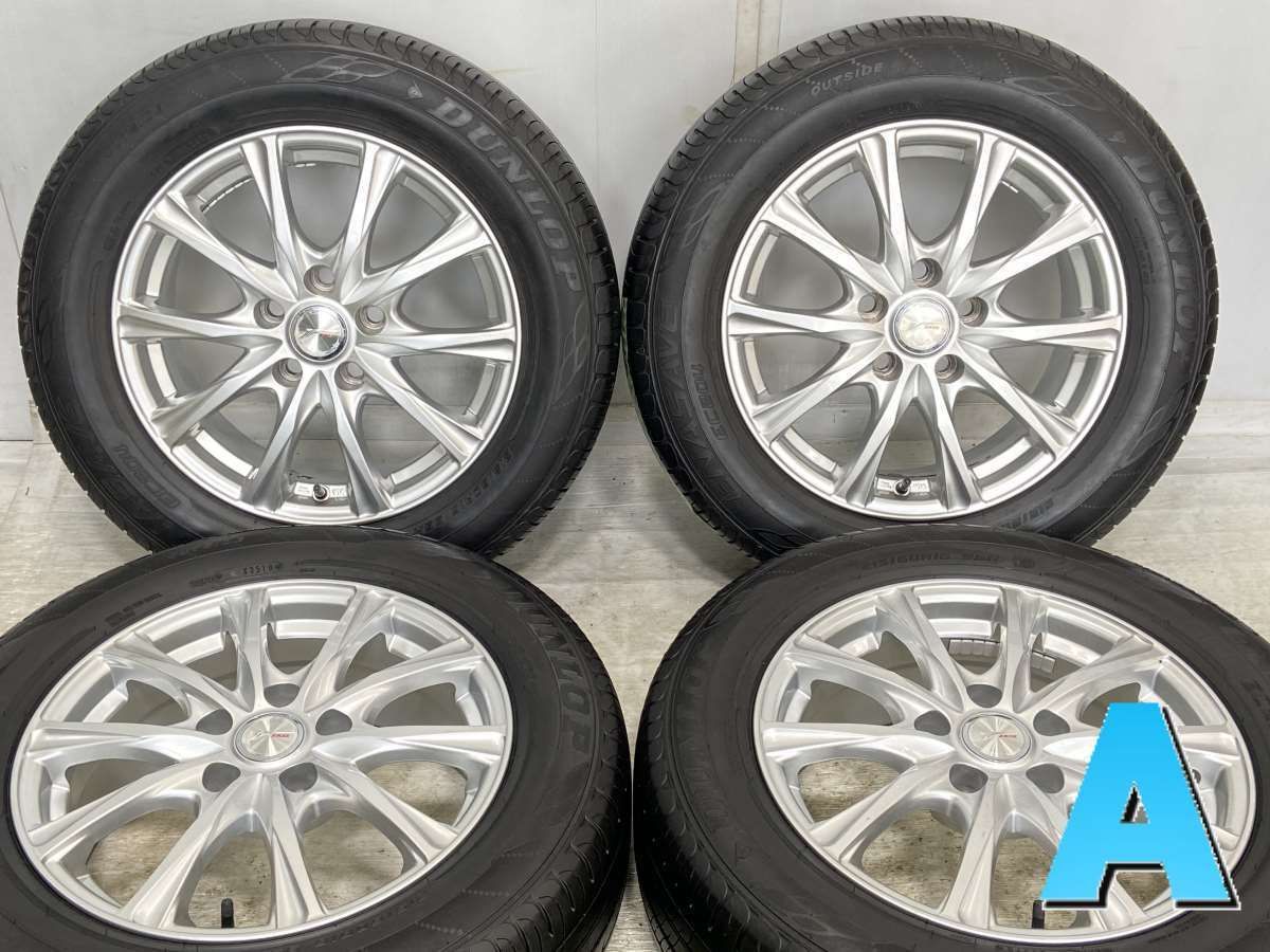 215/60R16  nダンロップ エナセーブ EC204 nWEDS ジョーカー n16x6.5 39 114.3-5穴 n中古タイヤ サマータイヤ ホイールセット 4本セットn s16230303900