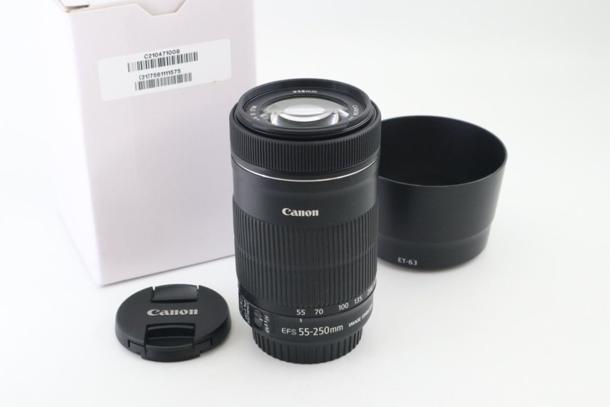 Canon キヤノン キャノン ZOOM EF-S 55-250mm F|4-5.6 IS STM AFレンズ f02798