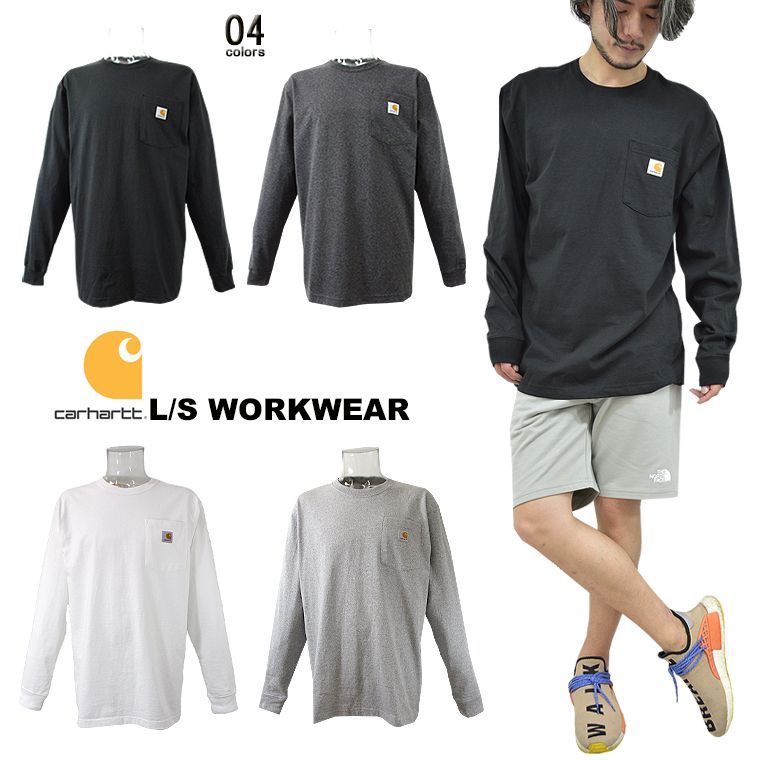carhartt カーハート ポケットロンT 男女兼用 ユニセックス 長袖