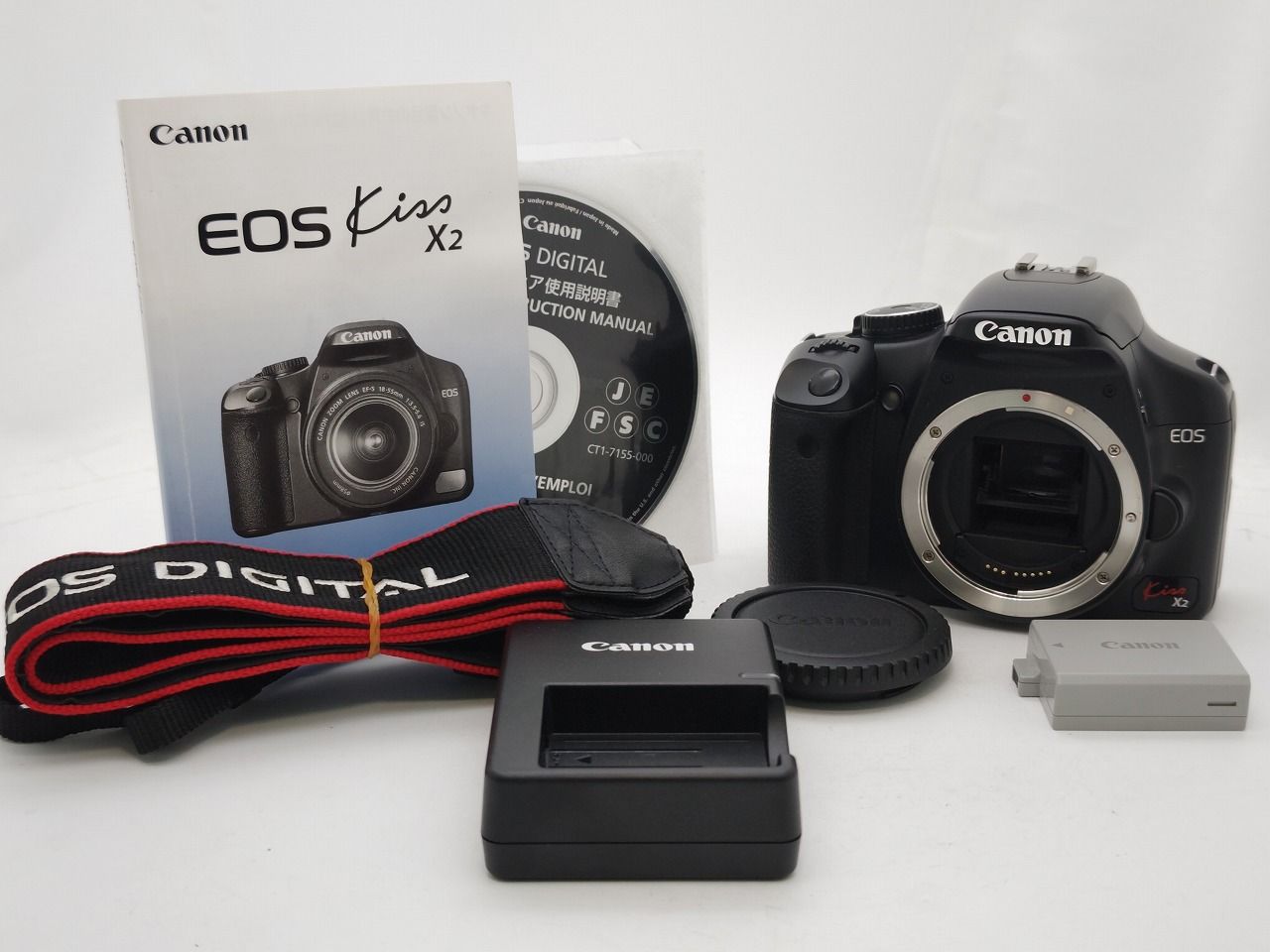 Canon EOS Kiss X2 電池 充電器 説明書 付 キャノン 美品 - メルカリ