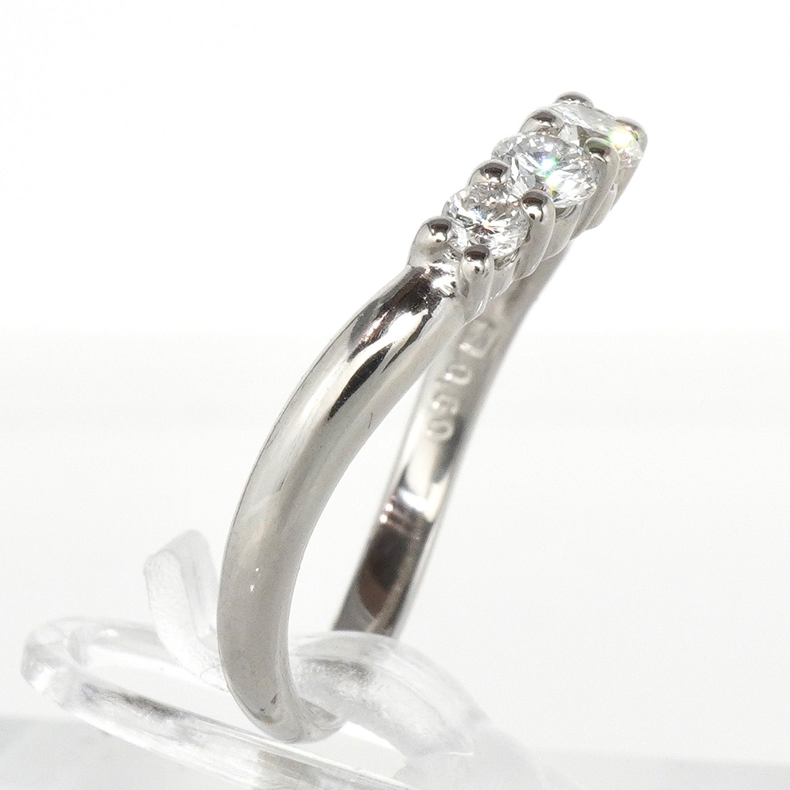ダイヤ リング ダイヤモンド 0.50ct プラチナ Pt900 5石 指輪 - メルカリ