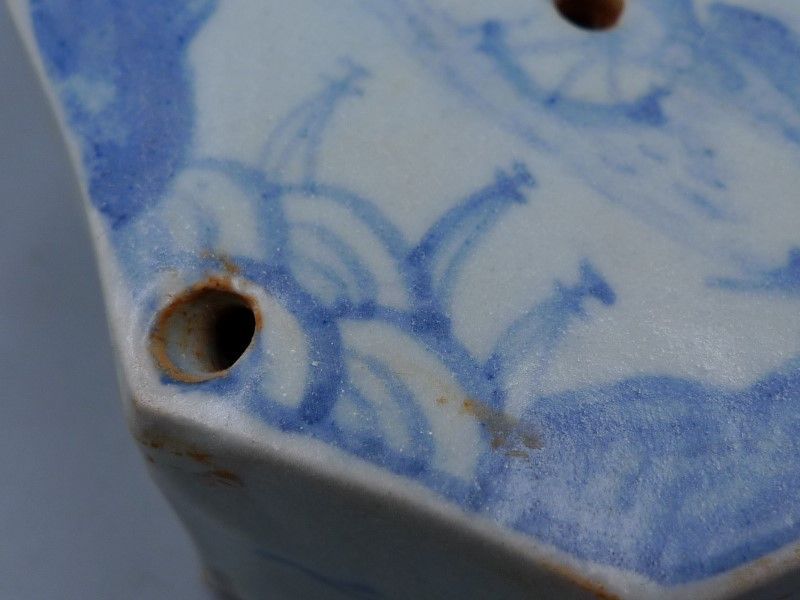 ☆※☆※李朝 染付 鯉文 八角水滴☆※☆※