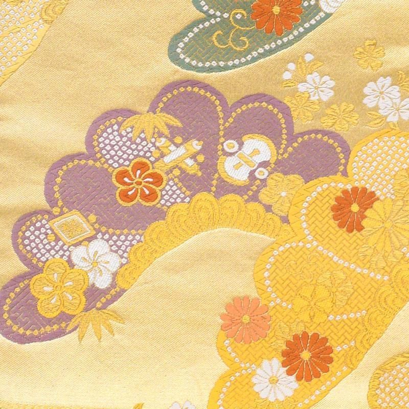 平和屋着物□極上 アンティーク 大正ロマン 振袖 駒刺繍 立波枝花文 暈